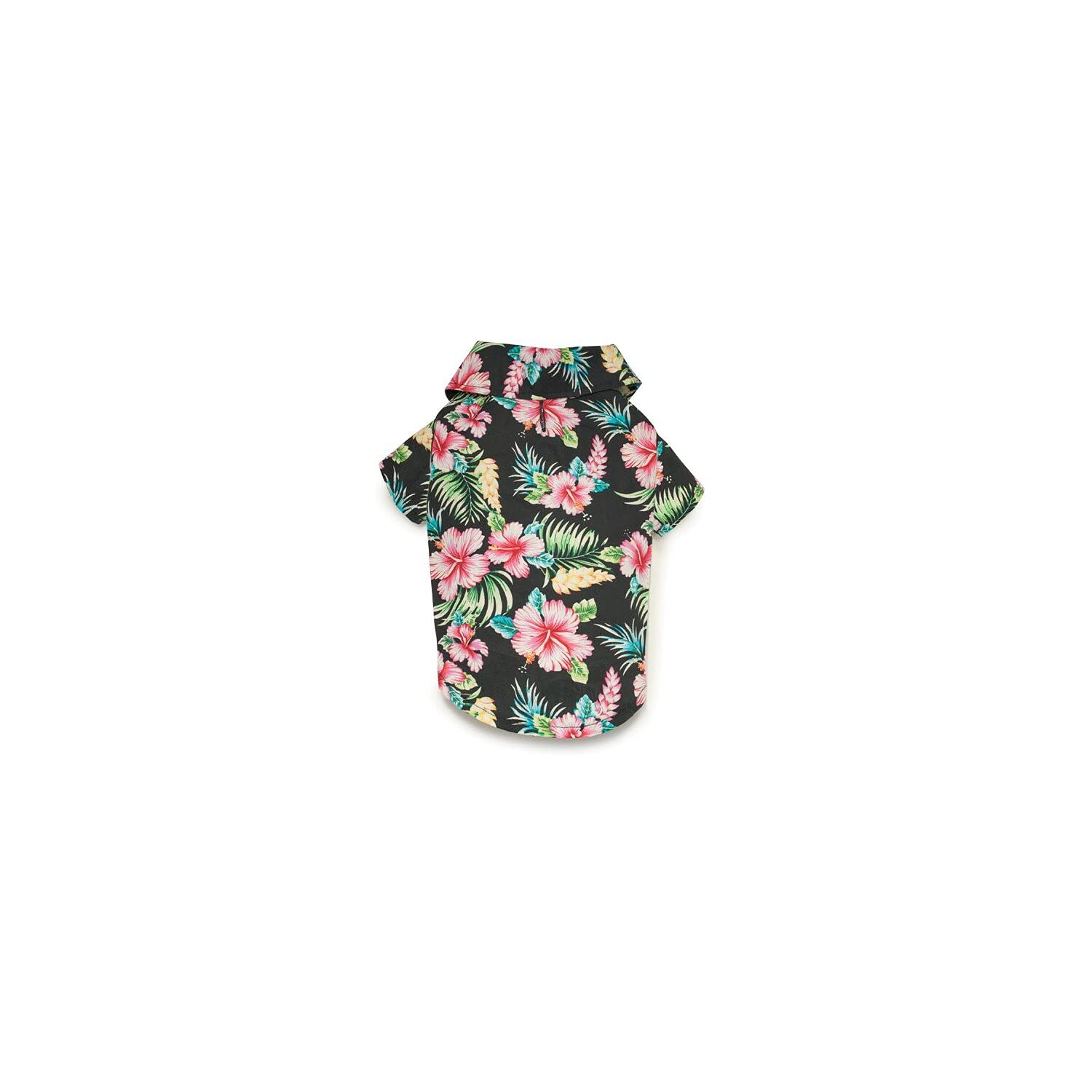 Casual Canine Hawaiian Breeze Camp Shirt for Dog, XLarge, Black
