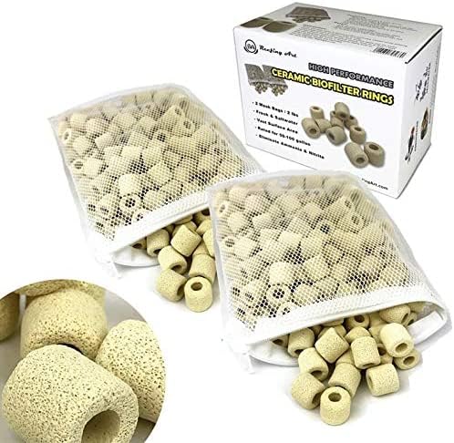 Reefing Art Ceramic Filter Media Bio Filter Rings 0.7Lb / 2Lb / 4Lb / 8Lb (8Lbs)