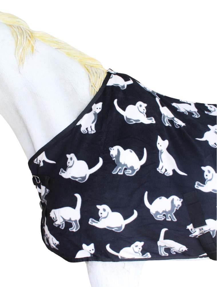 Challenger 66'' Horse Soft Fleece Cooler Exercise Blanket Wicks Moisture Winter Liner 43Ee02