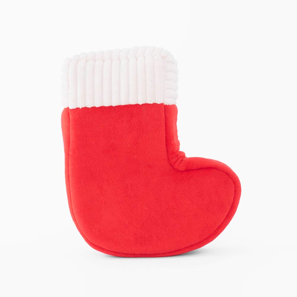 Zippypaws Christmas Dog Toy, Stocking Burrow - Plush Interactive Squeaky Toys For Small & Medium Puppies, Stocking Stuffer Gifts For Pets