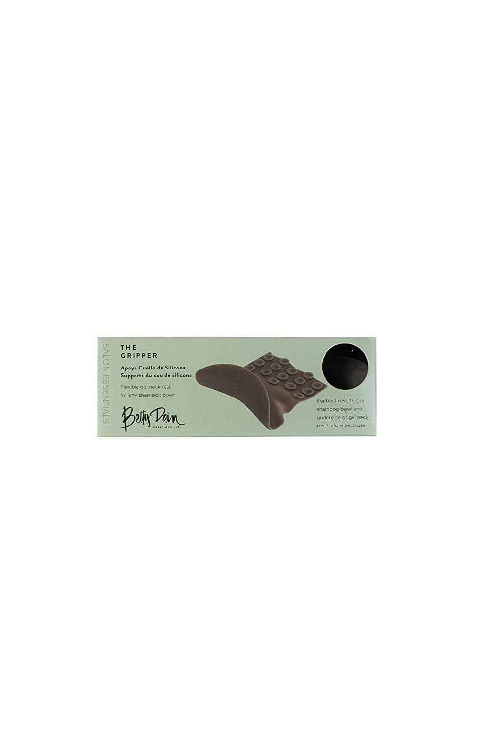 Betty Dain Gripper Shampoo Bowl Neck Rest - Universal Fit, Reduces Neck Pressure, 1 Count, Polyurethane, Black
