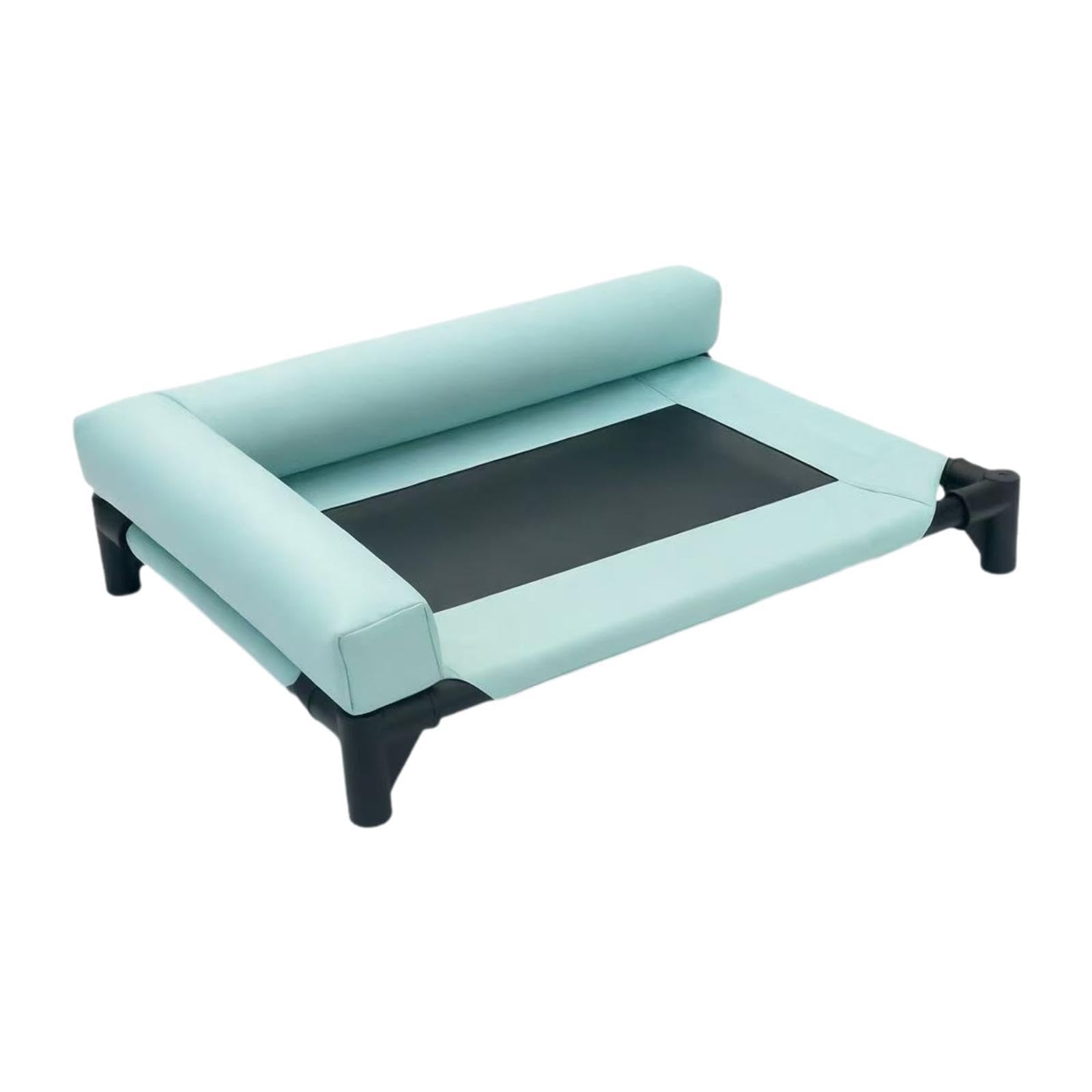 CALANDIS Elevated Dog Bed Sleeping Mat Washable Pet Cot for Bedroom Patio Living Room Light Blue | Beds | Dog Supplies