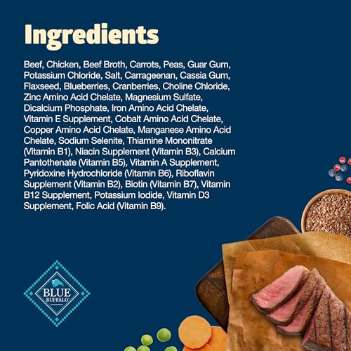 Blue Buffalo Freedom Grain-Free Wet Dog Food, Free of Glutens & Artificial Preservatives, Made With Natural Ingredients, Beef Re