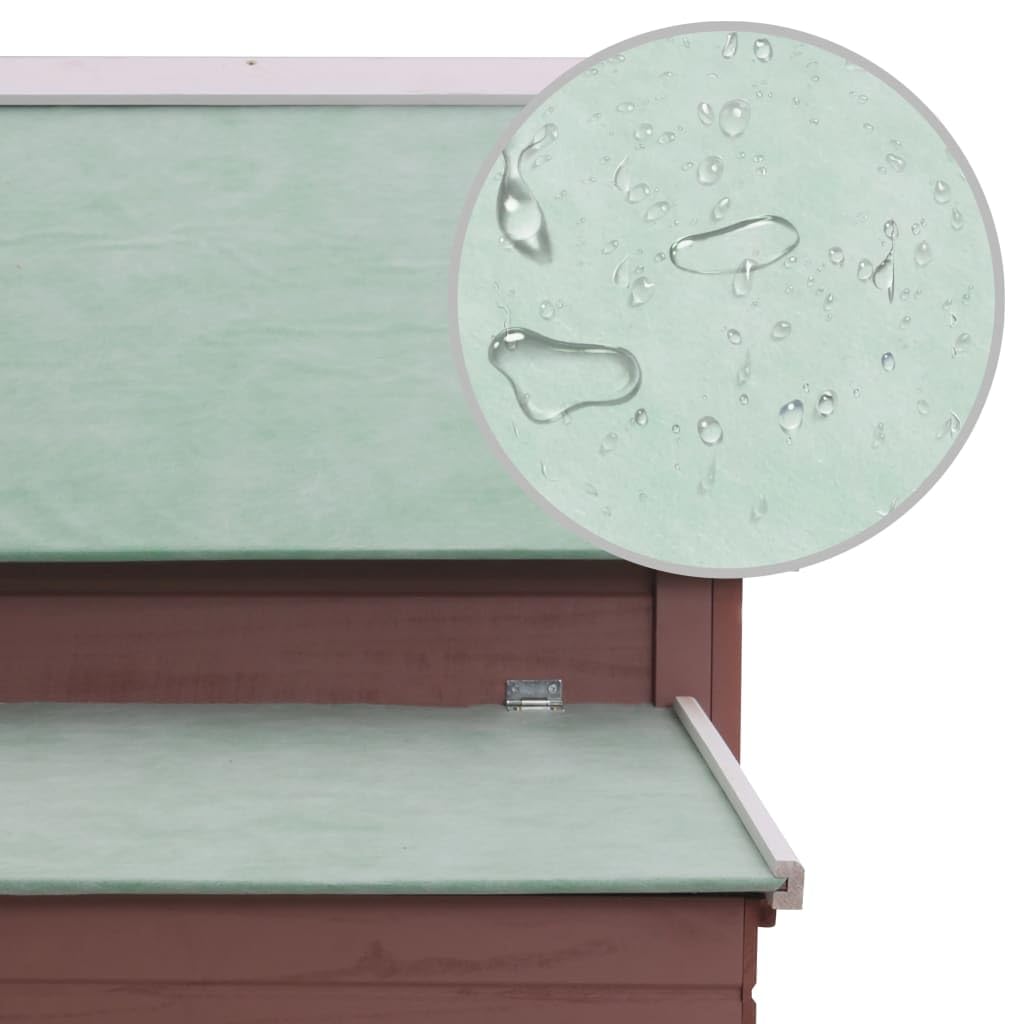 vidaXL Chicken Coop Brown 61.8x38.1x43.3 Wood