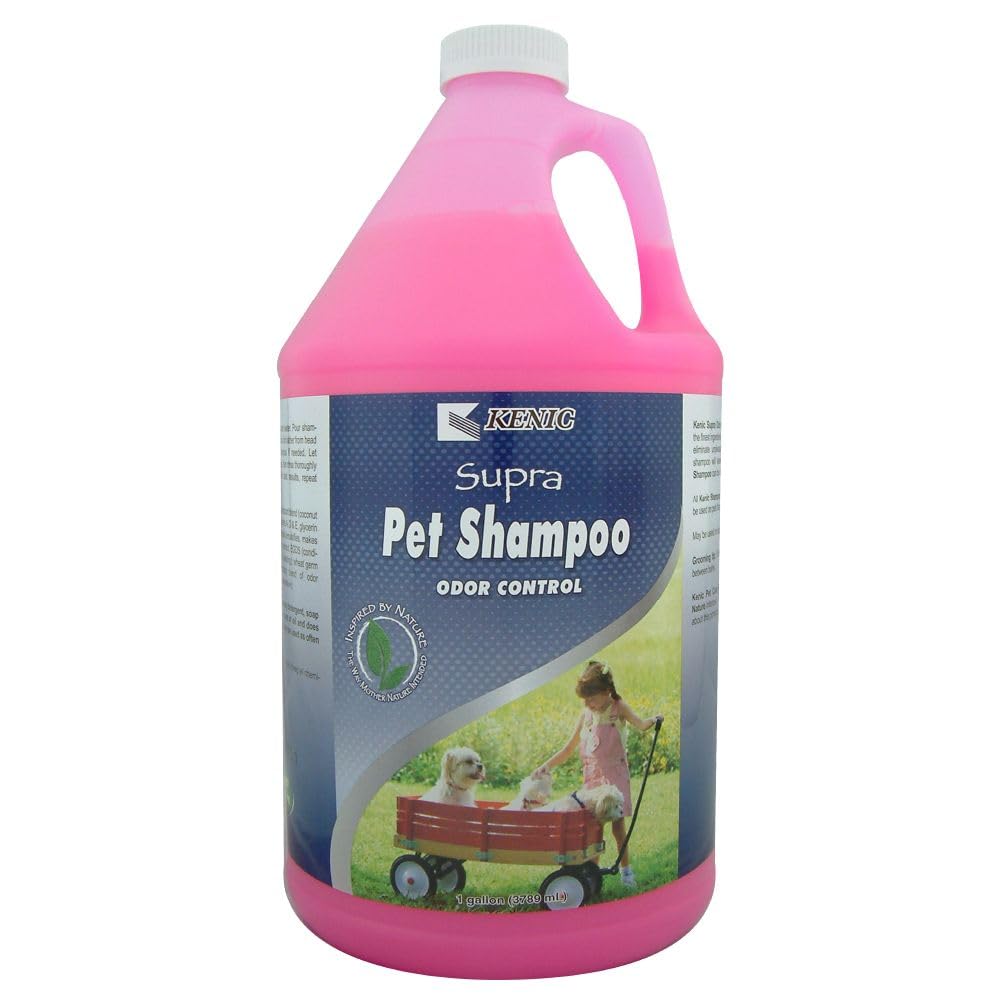 Kenic Supra Deodorizing Dog Shampoo - Odor-Neutralizing Fresh Clean Formula, Safe for Dogs & Small Animals, Made in USA