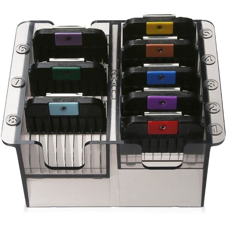 Wahl Professional Animal Stainless Steel Attachment Guide Comb Set For Detachable Blade Pet, Dog, Cat, And Horse Clippers (3390-100)