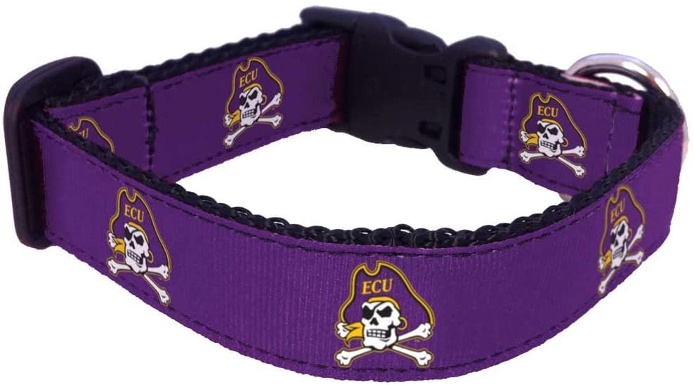 College Dog Collar (Medium, ECU)