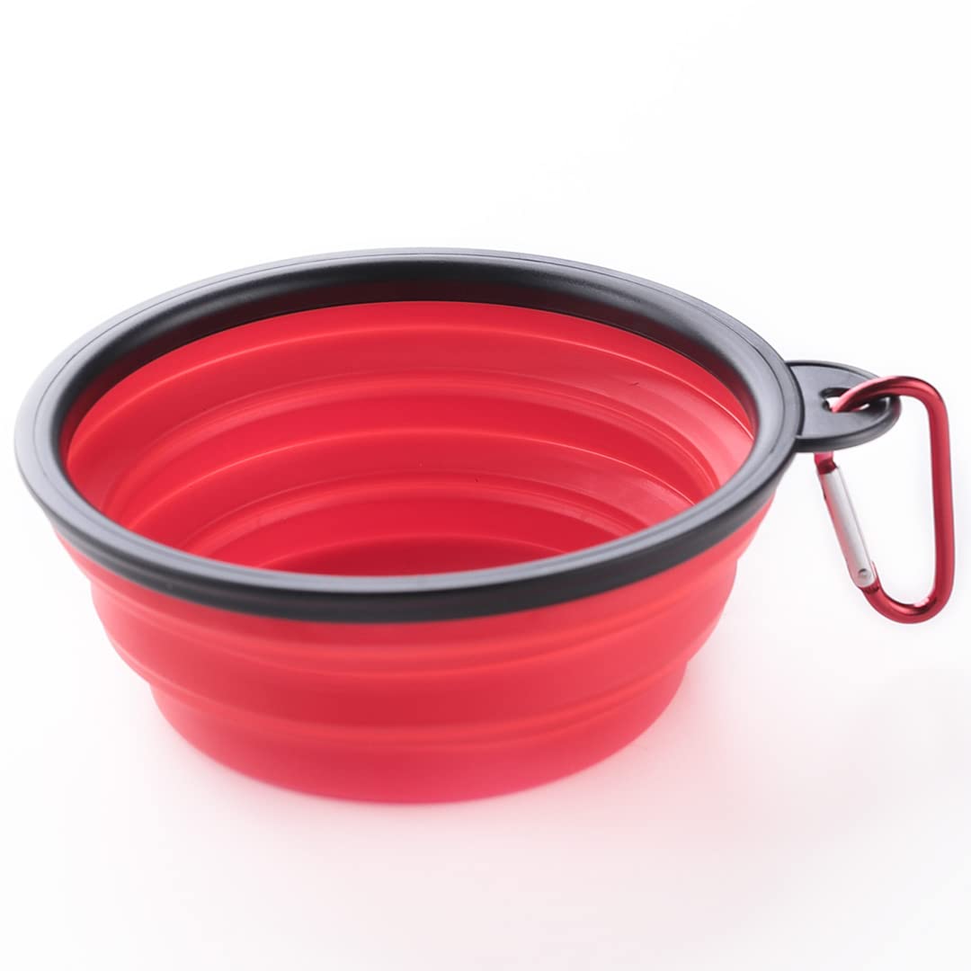 Kuber Industries Dog Food Bowl|Portable & Collapsible Cat & Dog Bowl|Reusable,Durable,TravelFriendly|Easy To Store Pet Bowls|Pe