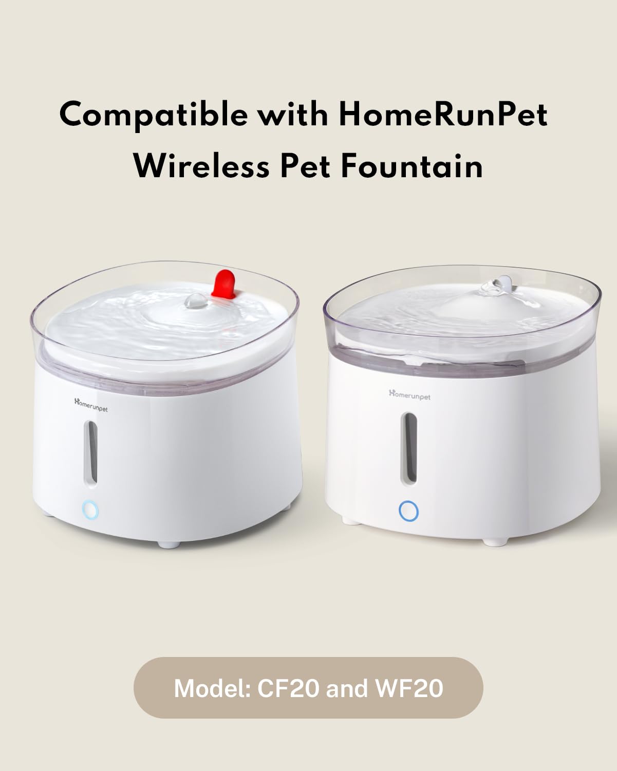 Homerunpet Pet Water Fountain Cleaning Kit, Brush And Tweezers, Fit Most Pet Water Fountains