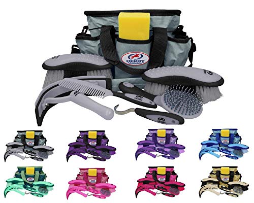 Derby Originals Premium Ringside 8 Item Horse Grooming Kits - Available in Eight Colors