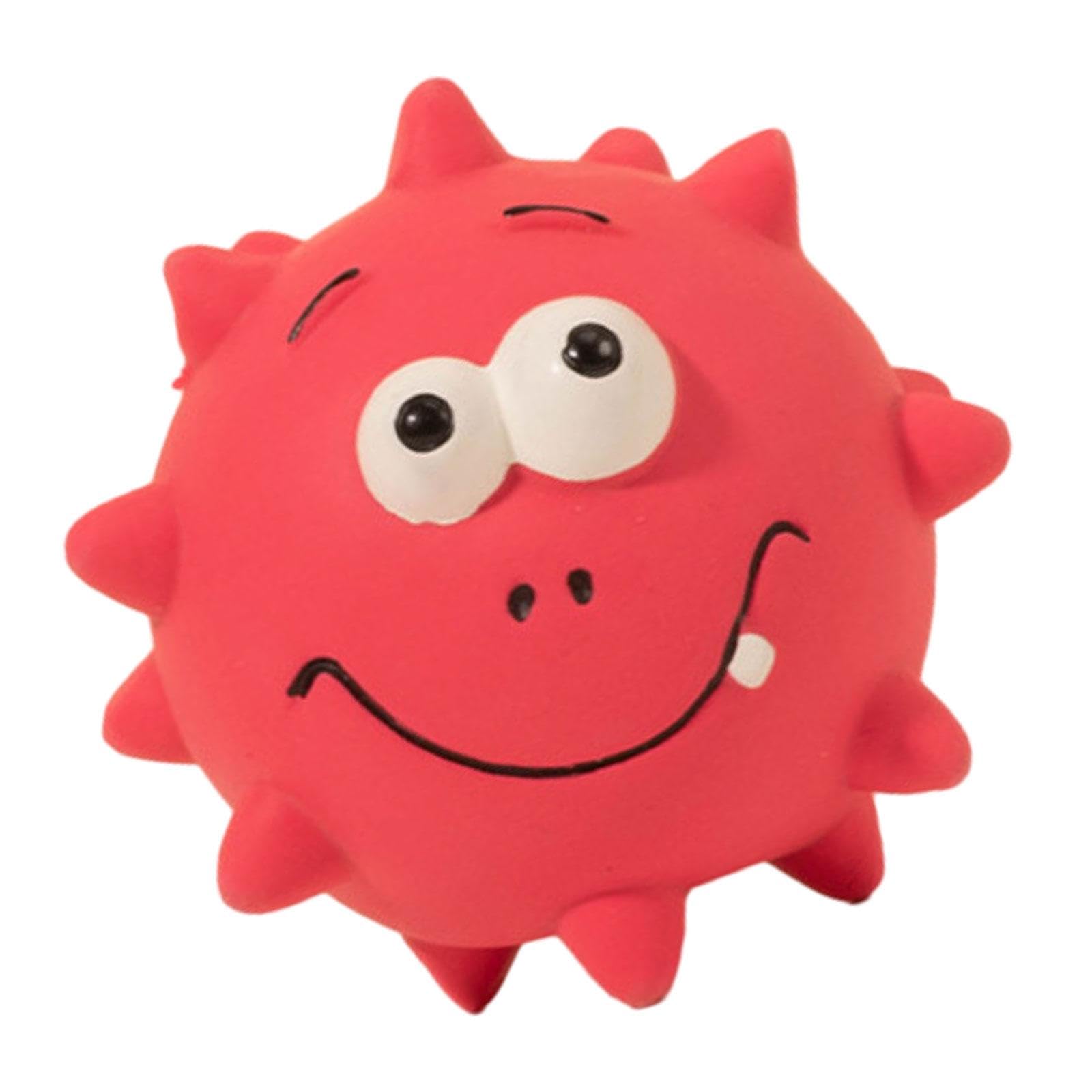 LOOM TREE Squeak Latex Dog Toy Cute Squeaky Toy for Small Medium Puppy Dogs Training Rose Red | Dog Supplies | Toys
