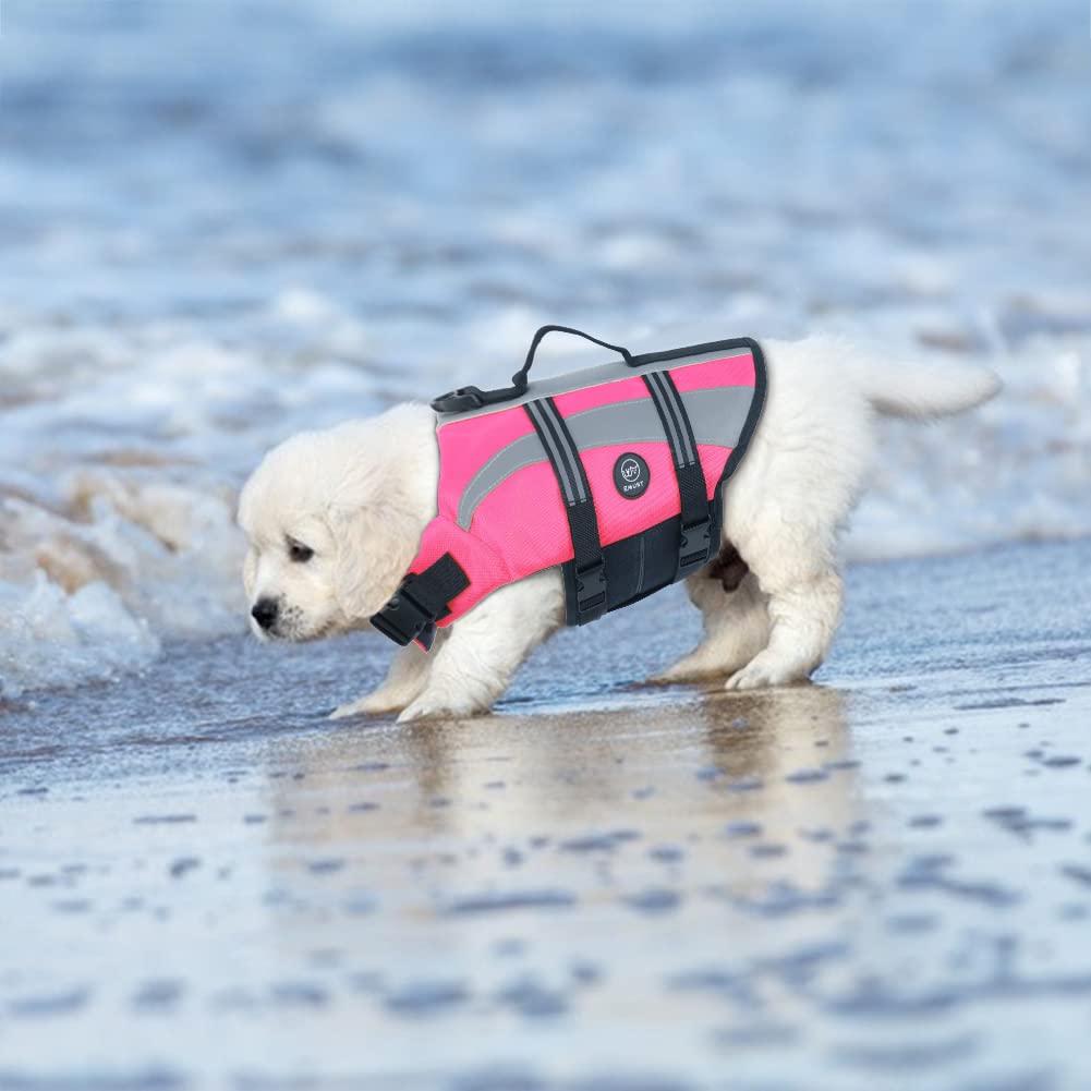 Emust Dog Life Vests, Adjustable Dog Life Jackets For Small Dogs With Enhanced Buoyancy, Small Dog Flotation Vest With Durable R
