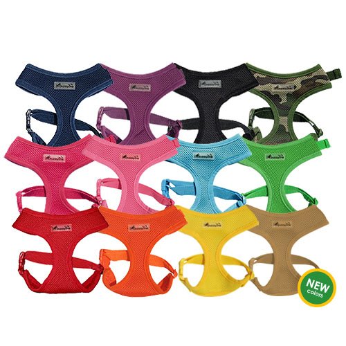 Ipuppyone Adjustable Dog Soft Harness ''Air Flex'' Large Purple