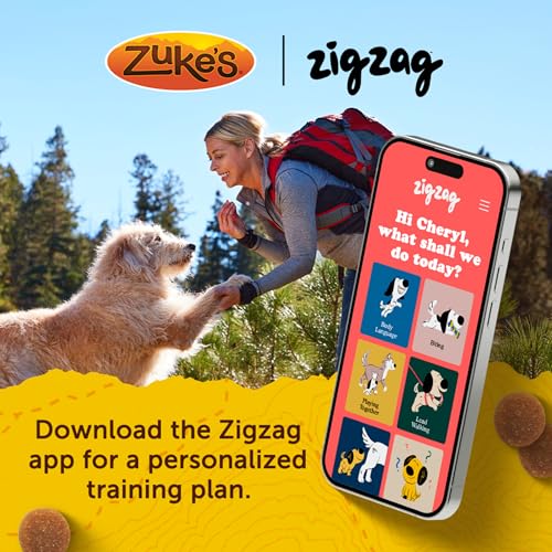 Zukes Mini Naturals Dog Training Treats for Dogs, Pet Treats made with Real Salmon, 6 oz. Resealable Pouch - 6 oz. Bag