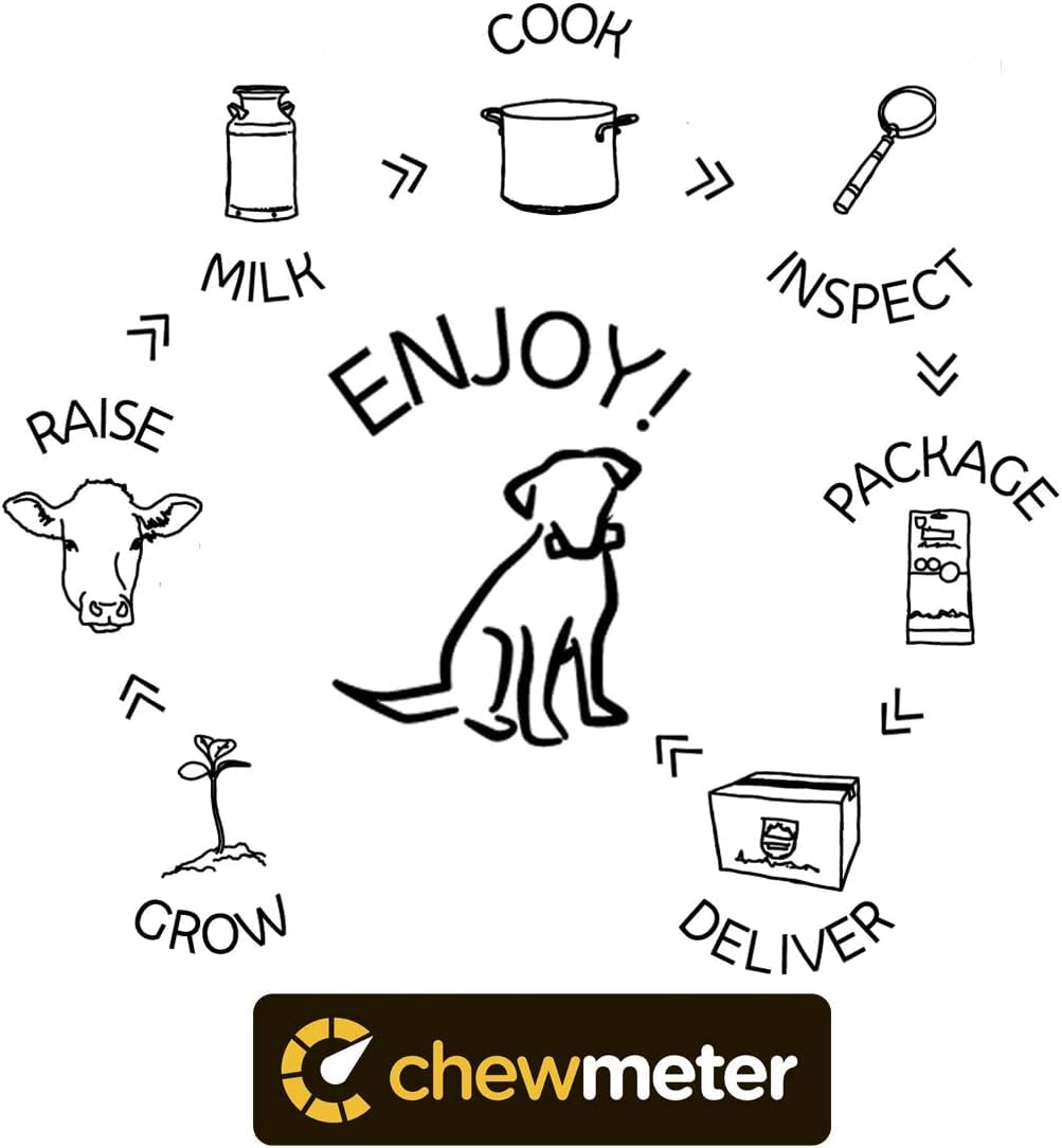 Chewmeter Yaky Himalayan Cheese Chews | Natural Yak Cheese Dog Chews | Long Lasting, Stain Free, Protein Rich, Low Odor | 100% N