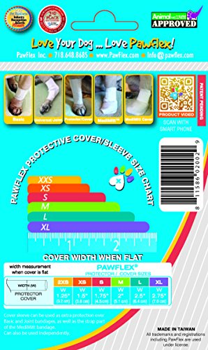 Pawflex Bandages Protective Covers for Pets (Pack of 3) XSmall