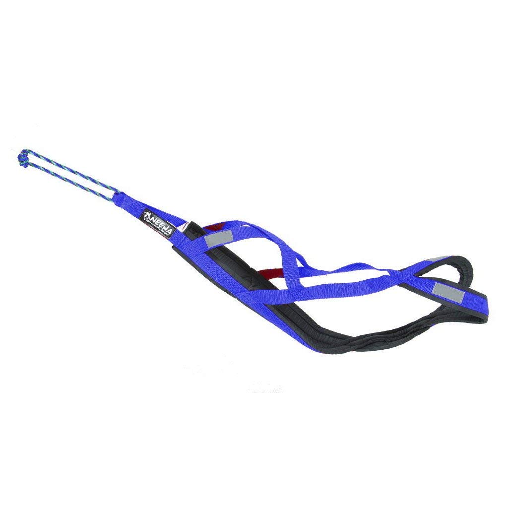 Neewa Pro Sled Dog Harness (Blue, Medium (Neck 17 Chest 29 Back 20))