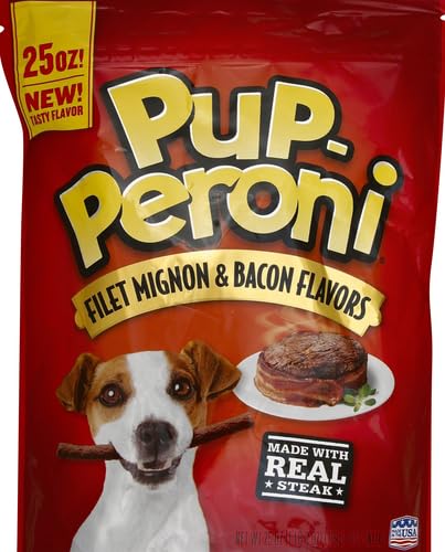 Pup-Peroni Original Filet Mignon & Bacon Flavor Dog Snacks, 25 Oz