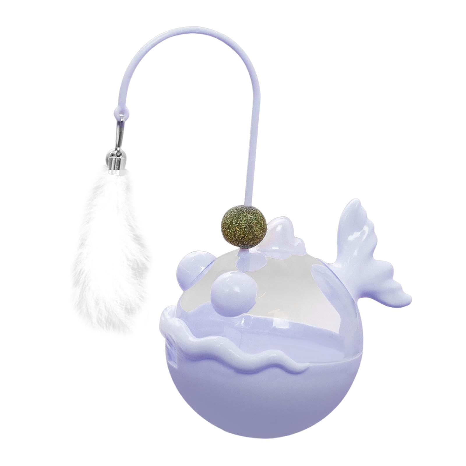Calandis Interactive Cat Toy Funny Teaser Rod Tumbler For Indoor Cats Kitten Hunting Violet | Toys | Cat Supplies | Pet Supplies