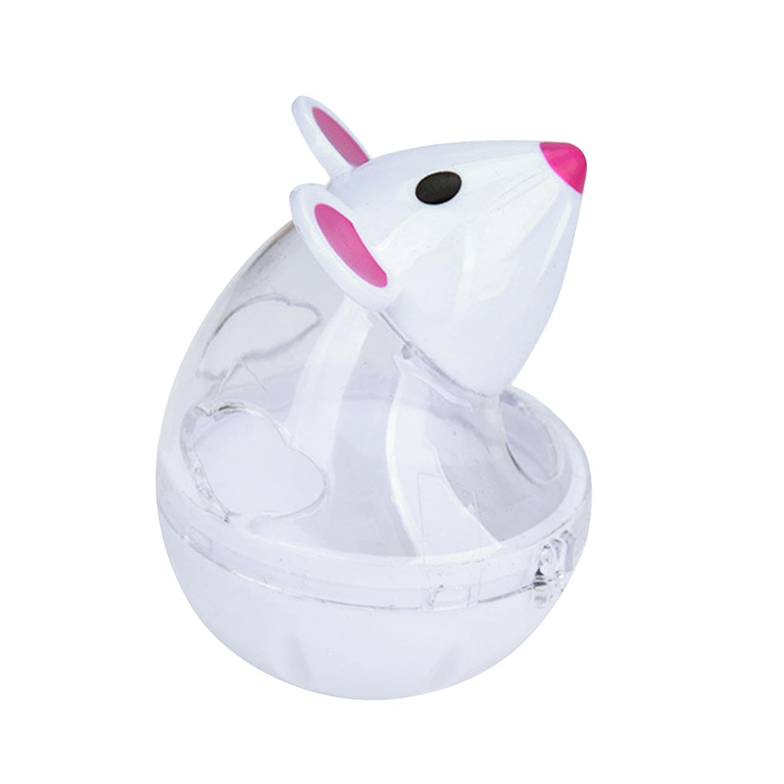 Myaddiction Cat Treat Toy Small Cat Food Balls Slow Feeder For Interactive Training Cats White