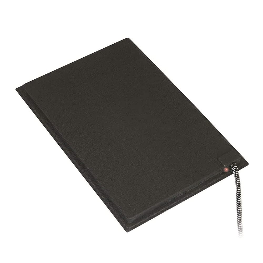 Farm Innovators HM-100L Heated Pet Mat - 24"x29", Plastic, Black, Fleece Cover, Anti-Chew Cord, 100W for Dogs & Cats