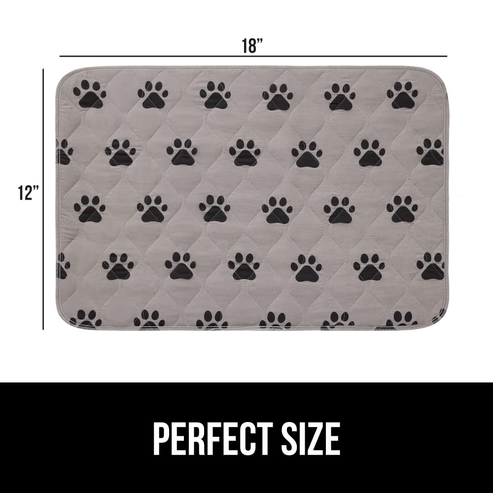 Gorilla Grip Reusable Puppy Pads, Slip Resistant Pet Crate Mat, Absorbs Urine, Waterproof, Cloth Pee Pad for Training Puppies, W