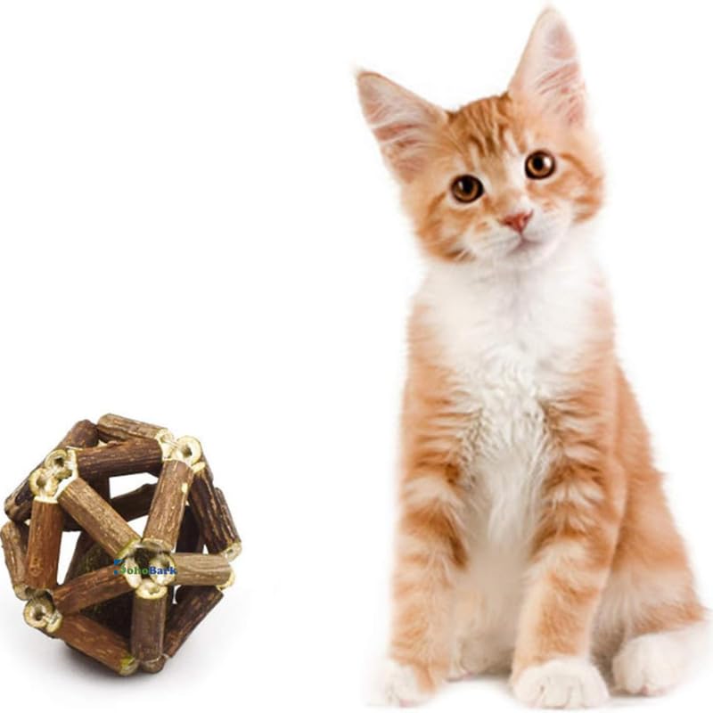 Bohobark 1Pc Catnip Molar Tools, Cat Tools For Indoor Cats Cleaning Teeth Molar Tools,Catnip Tools For Cleaning Teeth, Relaxing 
