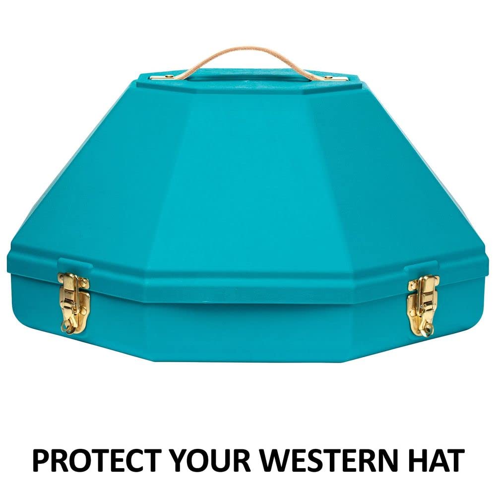 Schneiders Western Hat Can | Color Tan | Ideal Horse Show Companion | Robust Protection for Western Hats | Adjustable Fit | Mirr