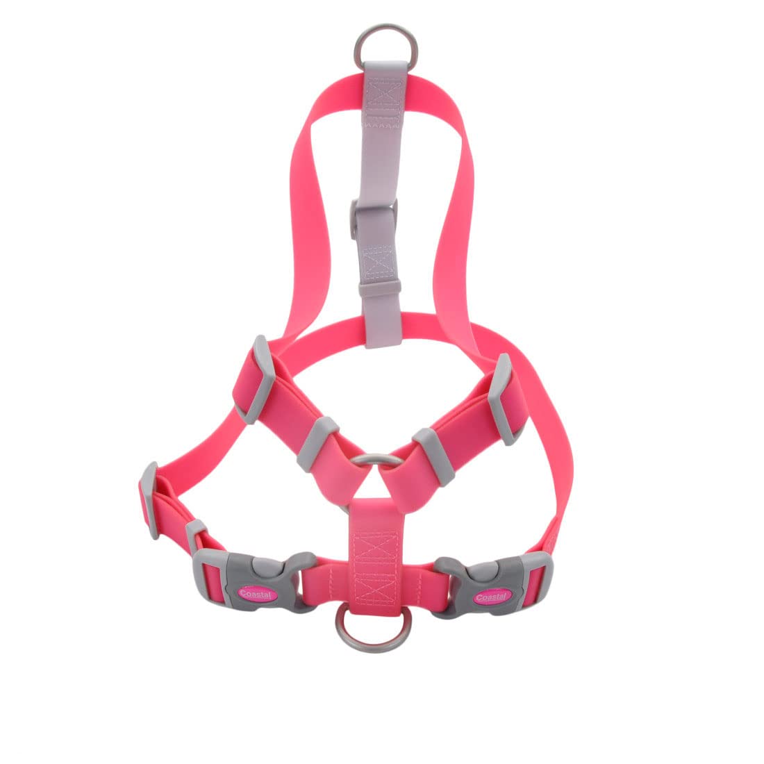 Coastal - Pro Waterproof Dog Harness - Durable And Adjustable - Fuscia - 1'' X 26''-38''