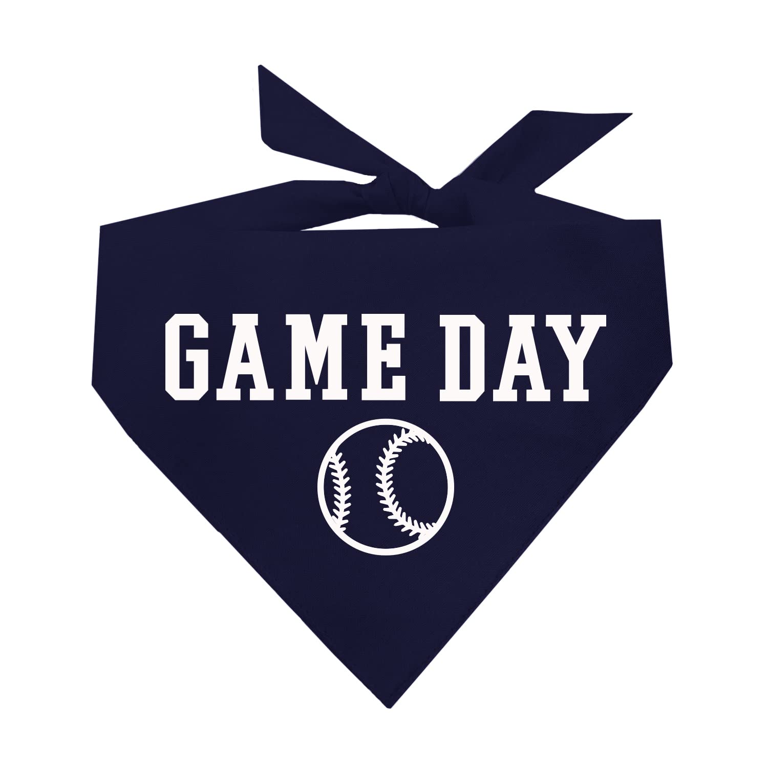 Game Day Baseball Dog Bandana (1054 Navy, X-Small)