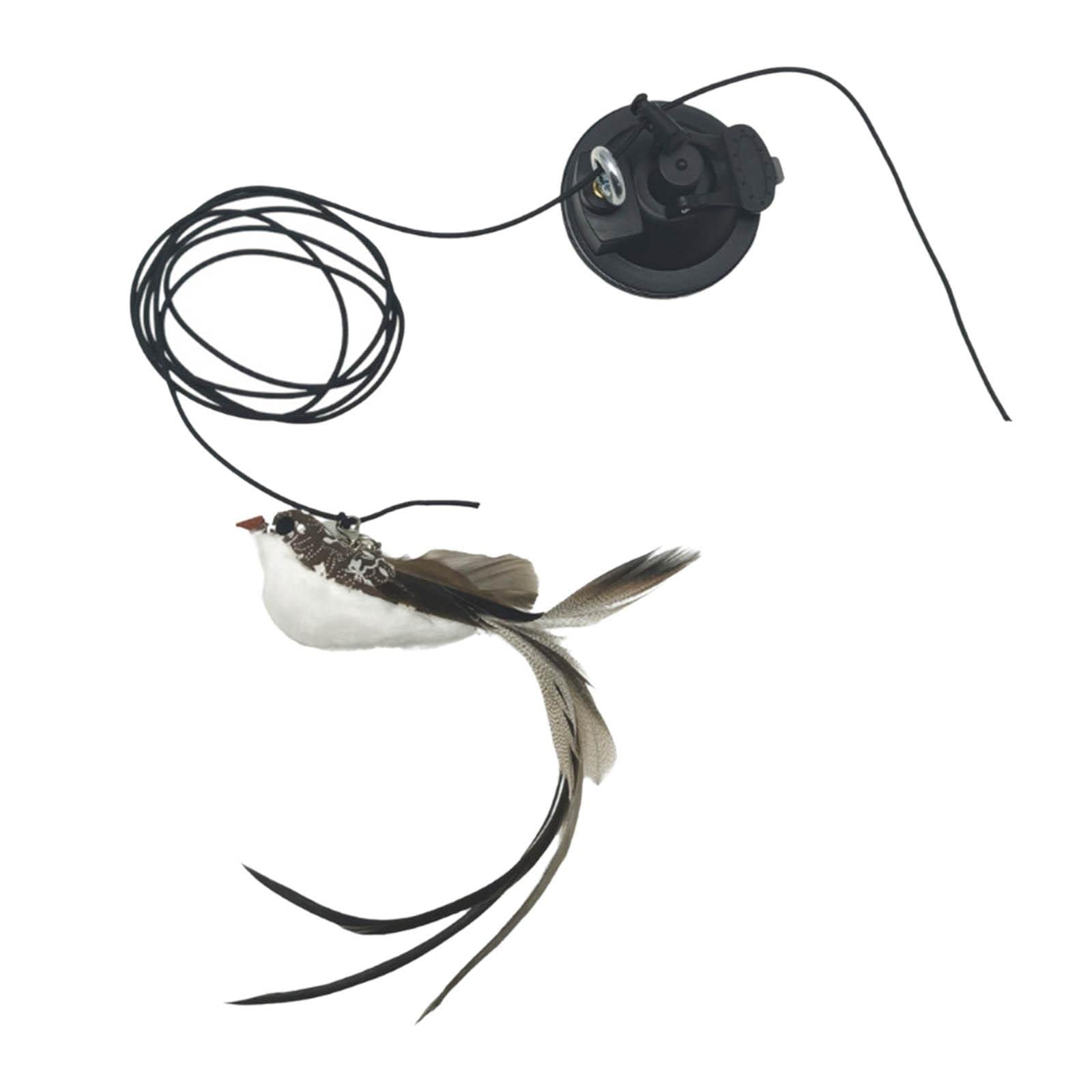 Enakshi Cat Stick Toys Interactive Teaser Rod Powerful Suction Cup For Kitten Chase C| Pet Supplies|Cat Supplies|Toys