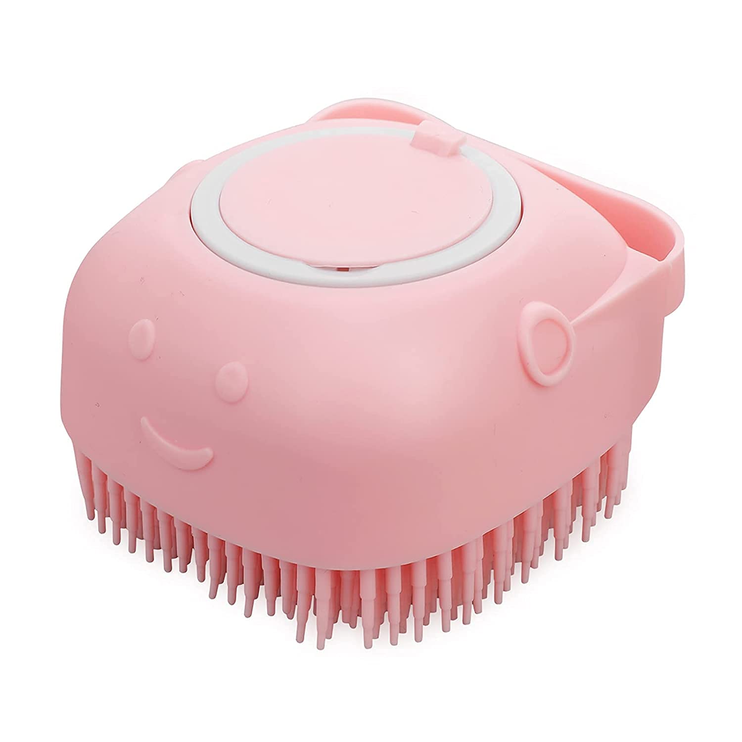 Itsyyboo Dog Cat Bath Brush Comb Silicone Manual Rubber Grooming Puppy Body Massage Handheld Massager Brush Hair Fur Cleaning Br