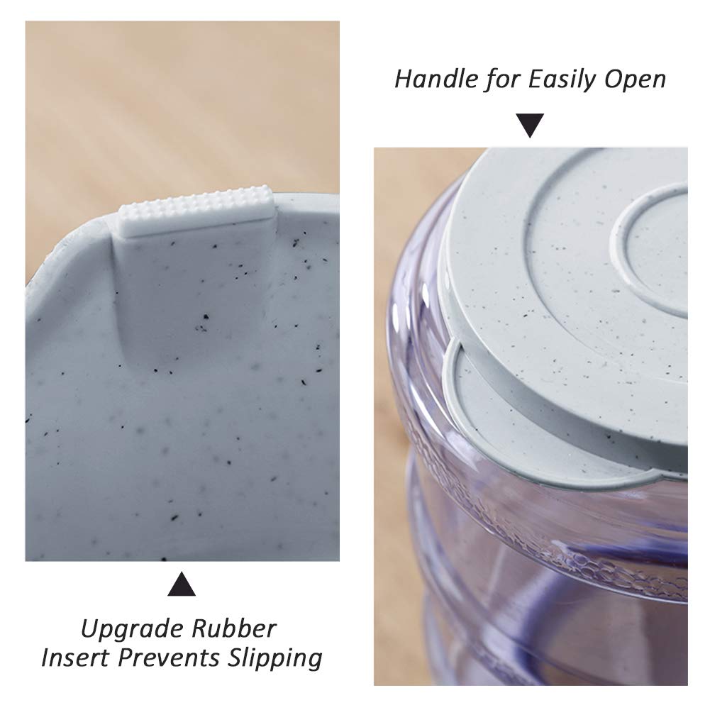 Pet Feeder and Water Food Dispenser Automatic for Dogs Cats, 100% BPA-Free, Gravity Refill, Easily Clean, Self Feeding for Small