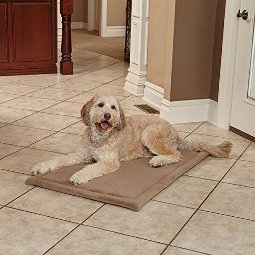 Midwest Homes For Pets Deluxe Micro Terry Pet Bed/Crate Mat, X-Large, Taupe