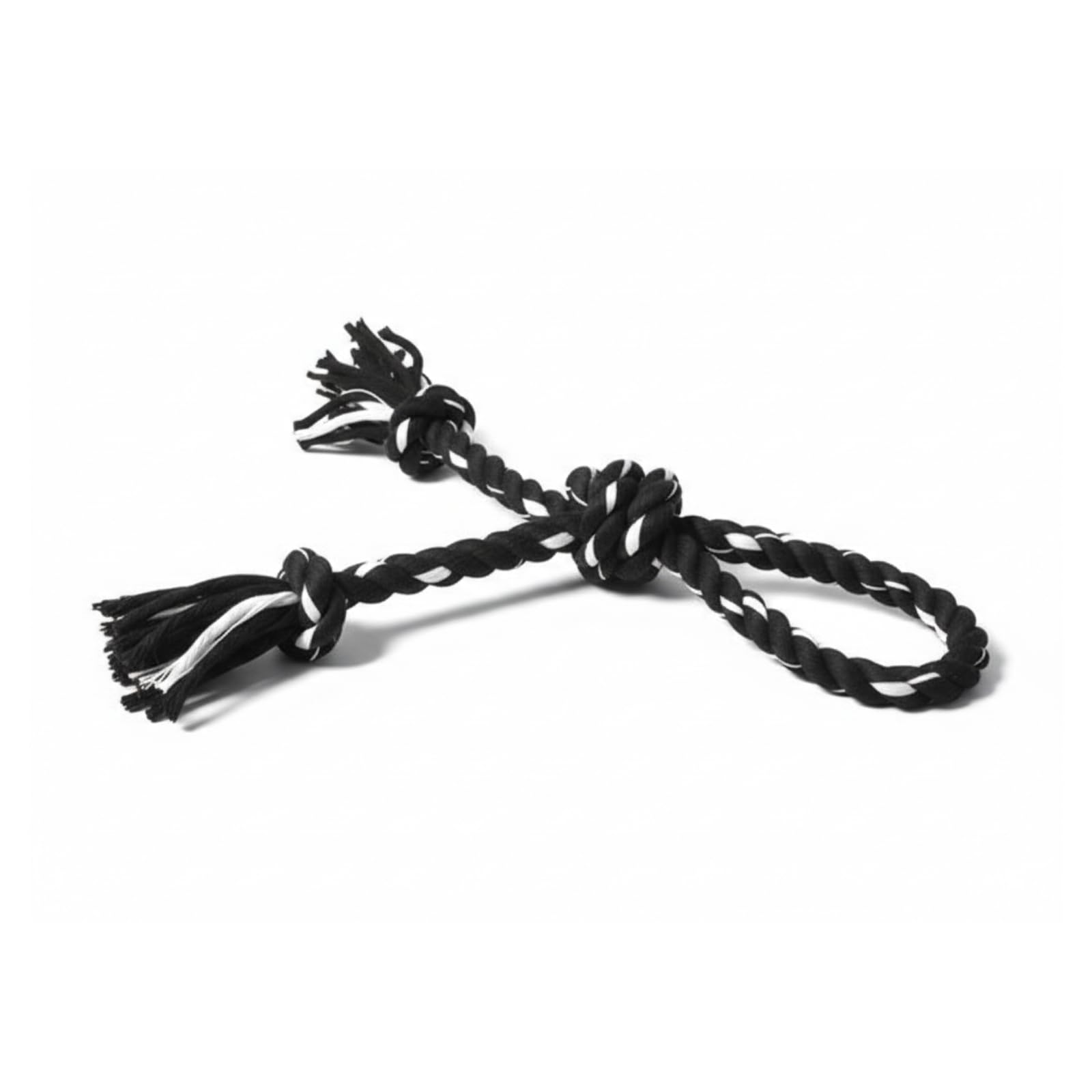 Bohobark 3Knot Dog Rope Toy For Large & Medium Dogs  Heavy Duty Cotton Chew Toy For Aggressive Chewers  34Cm Tough Tug Of War