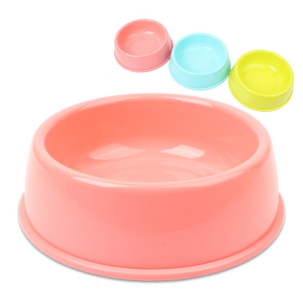Pets Empire Pet Single Round Bowl Easy Cleaning Pet Bowl For Dog And Cat Made Of Environmental Health Plastic Safe NonToxic (Me