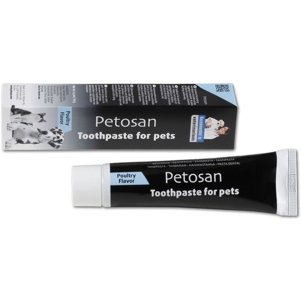 Petosan Toothpaste for Dogs, Anti-Tartar Poultry Flavor Oral Cleaner