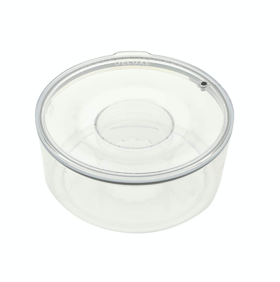 Slopper Stopper Dripless Water Bowl - Tritan Plastic Bowl Unit - for Mammoth Breed Dogs 131-200+ Lbs, 9.84    Dia, 1 Gallon Capa