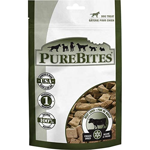 (3) PureBites Beef Liver Freeze Dried Dog Treats 4.2oz Bags. Total 12.6oz