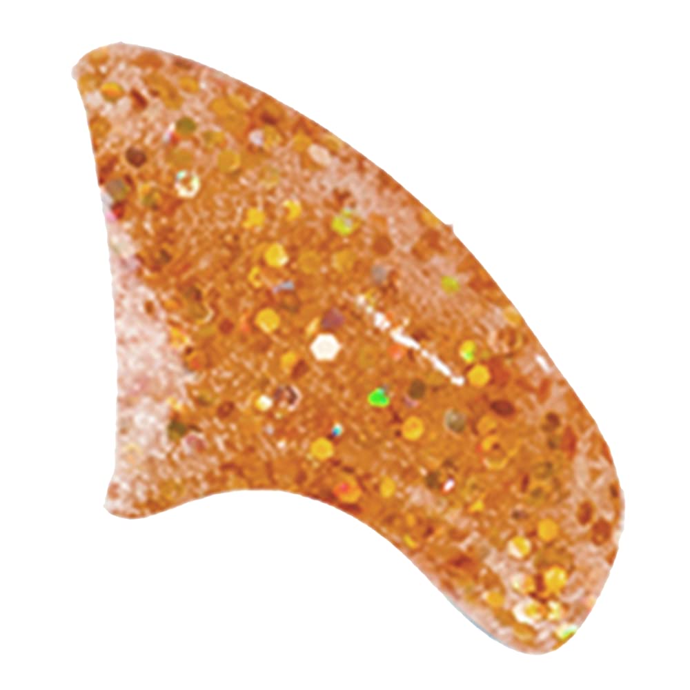Purrdy Paws 100 Pack Soft Nail Caps For Cat Claws Gold Holographic Glitter Medium