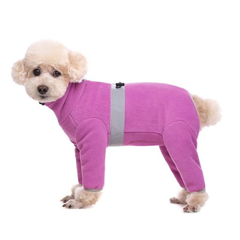 Dog Coats For Small Dogs, Polar Fleece Dog Pajamas Bodysuit For Small Medium Dogs, Dog Winter Jacket Dog Sweater Dog Vest For Small Dog, Dog Four-Legged Warm Clothes