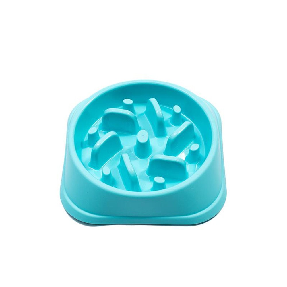 Rinsduall Slow Feeder Dog Bowl - Interactive Feeder - Slow Down Feed Pet Feeding Bowl
