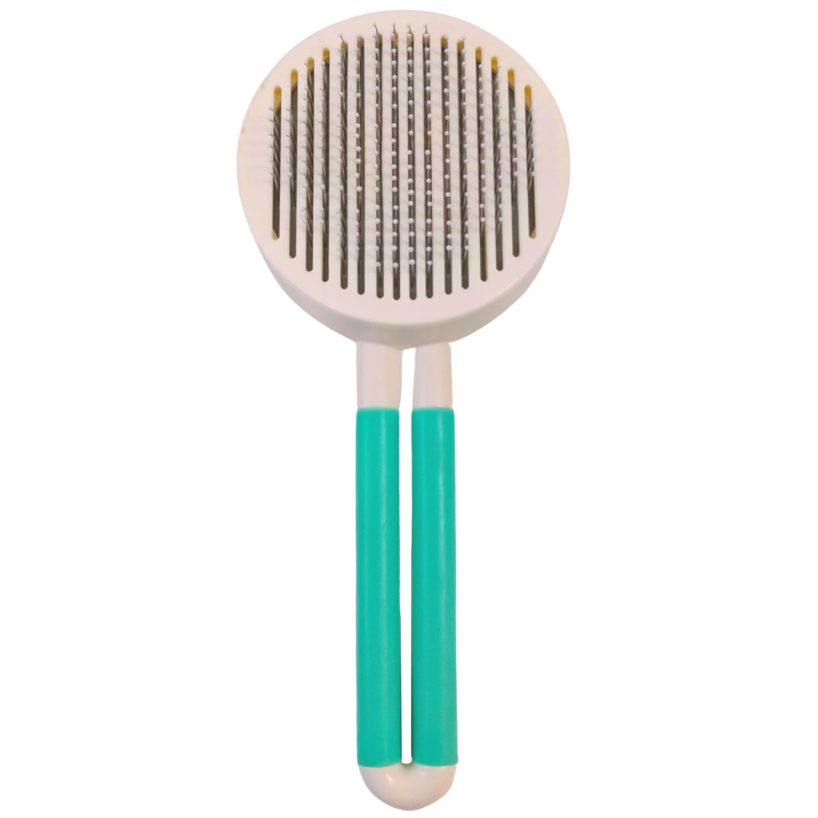 Cature Care By Nature Dog & Cat Self Cleaning Slicker Brush For Dogs And Cats Round Head Slicker Easy To Remove Loose Undercoat,