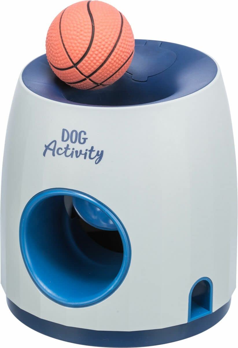 TRIXIE Dog Activity Ball and Treat, Fetch and Strategy Game, Level 3, Dog Puzzle, Interactive Treat Dispenser, Brain Stimulation