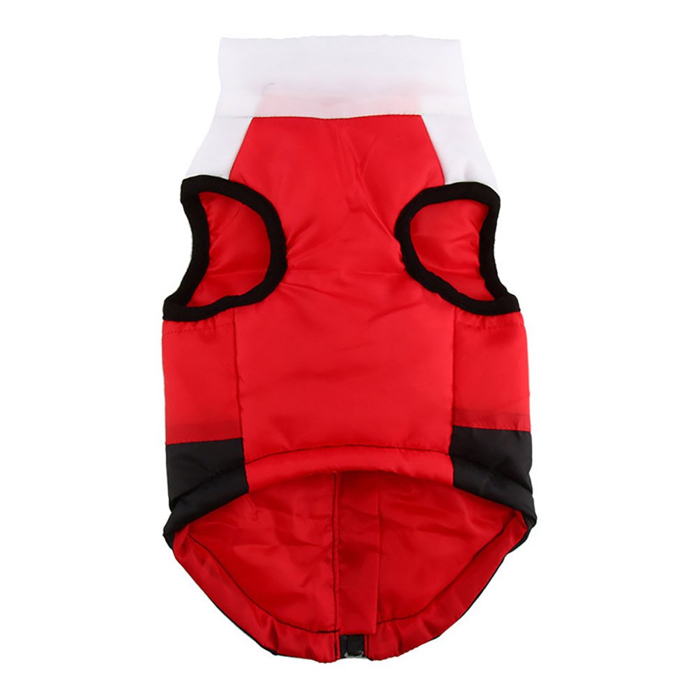 Marupet Winter Dog Vest - Warm Windproof Coat For Small Medium Dogs In White/Red/Black - Xxs