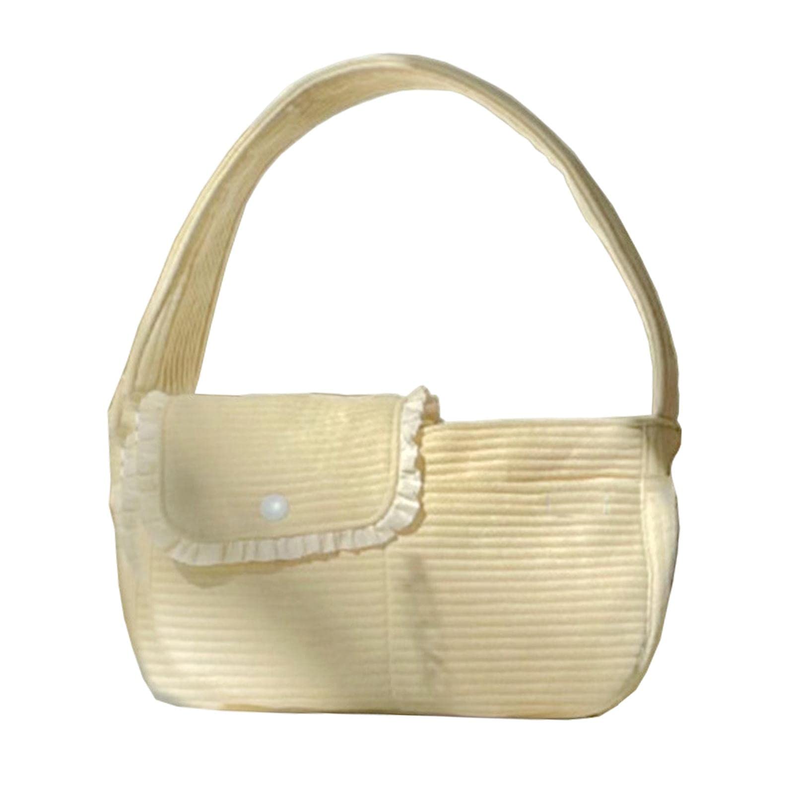ATORSE Pet Sling Carrier Cat Dog Shoulder Bag Travel Bag Yellow 40x26x11cm