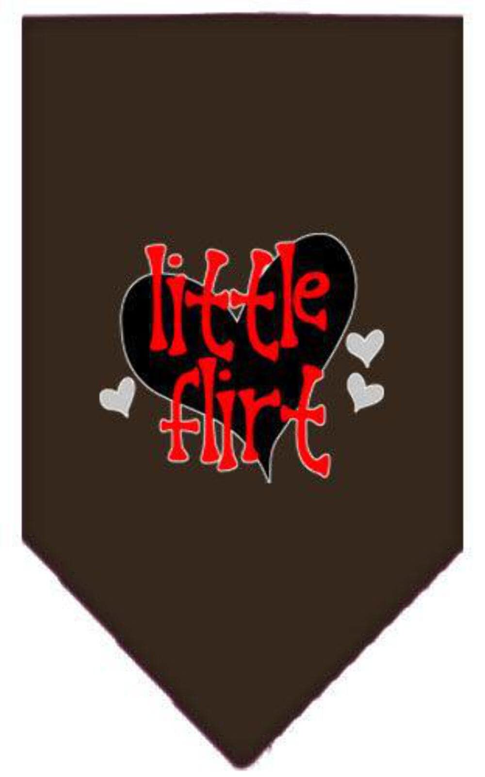 Mirage Pet Product Little Flirt Screen Print Bandana Light Pink Large