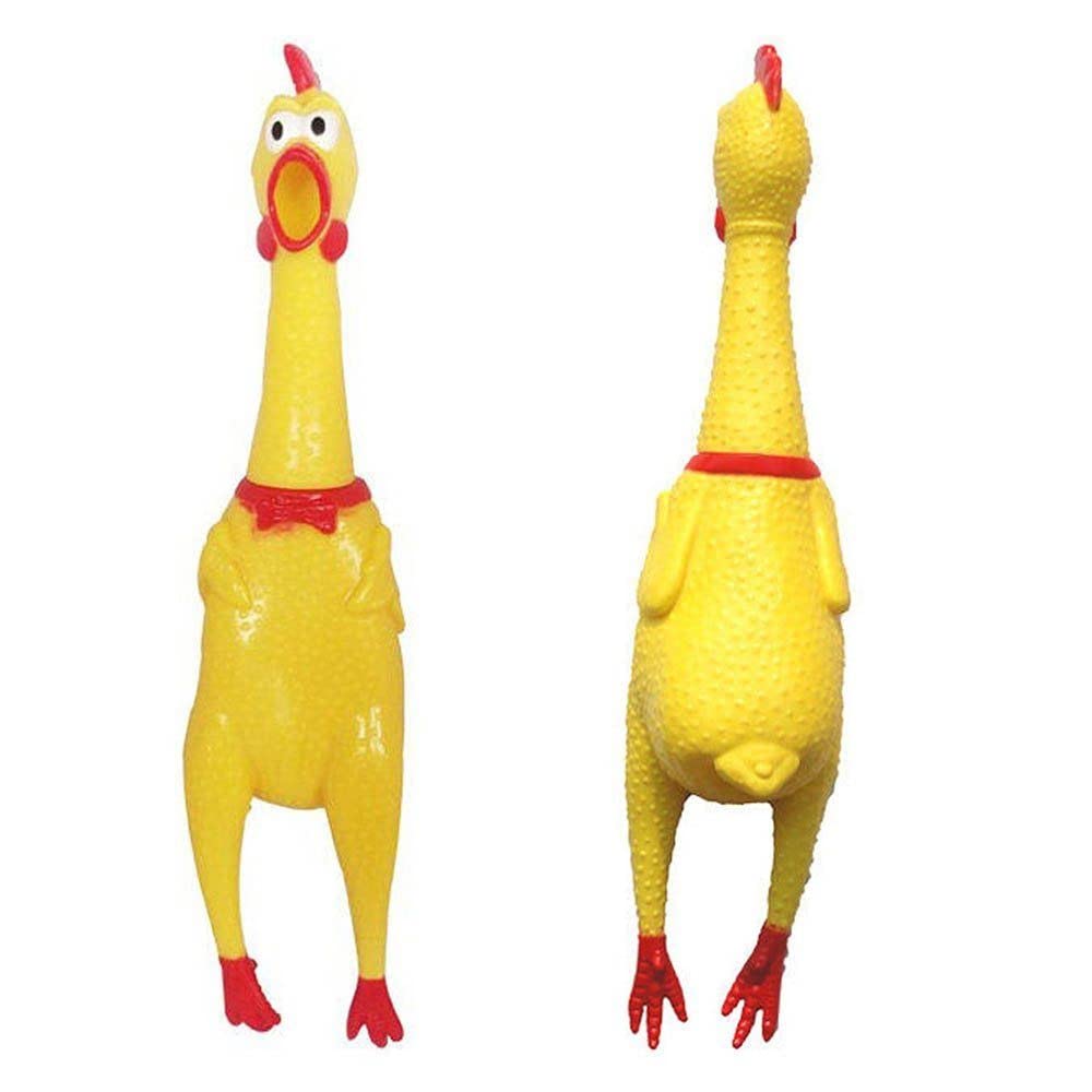 The Dds Store Pet DogS Rubber Screaming Chicken Squeaker Chew Toy