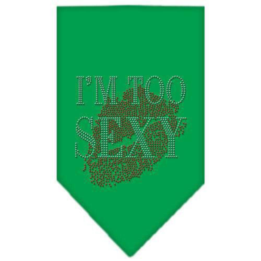 Mirage Pet Products I'm Too Sexy Rhinestone Bandana, Small, Light Pink