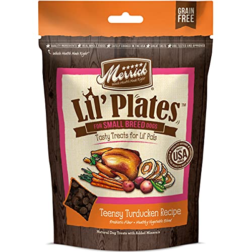 Merrick Lil Plates Small Breed Treats Teensy Turducken Recipe - 5 oz